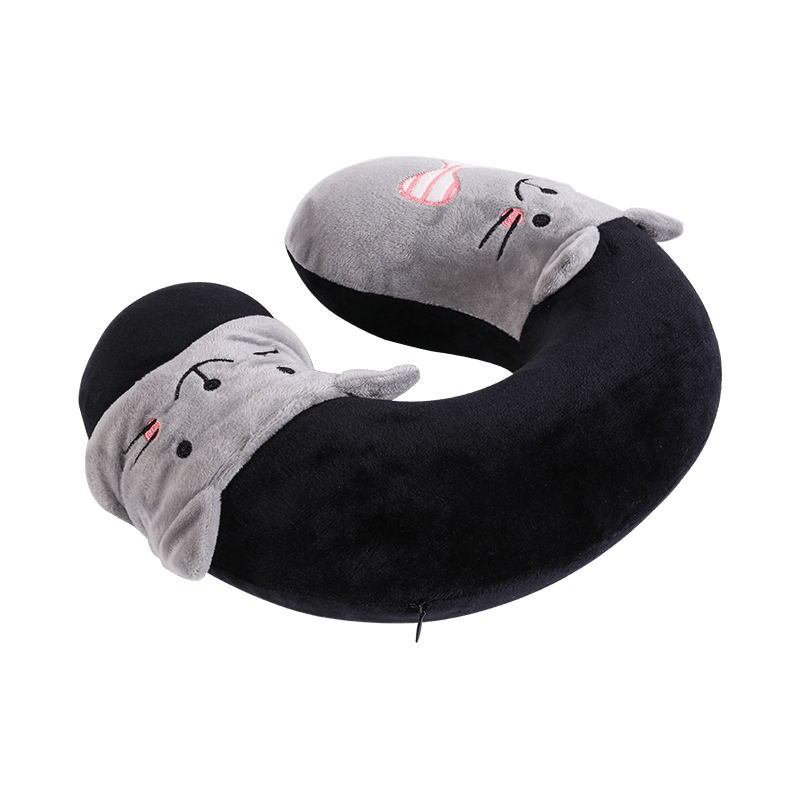 Cute kitty memory foam U-shaped pillow